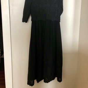 Hello Honey Black Midi Dress